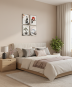 Quiet Journey — 4-Piece Japanese Ink Set (Black Frames)